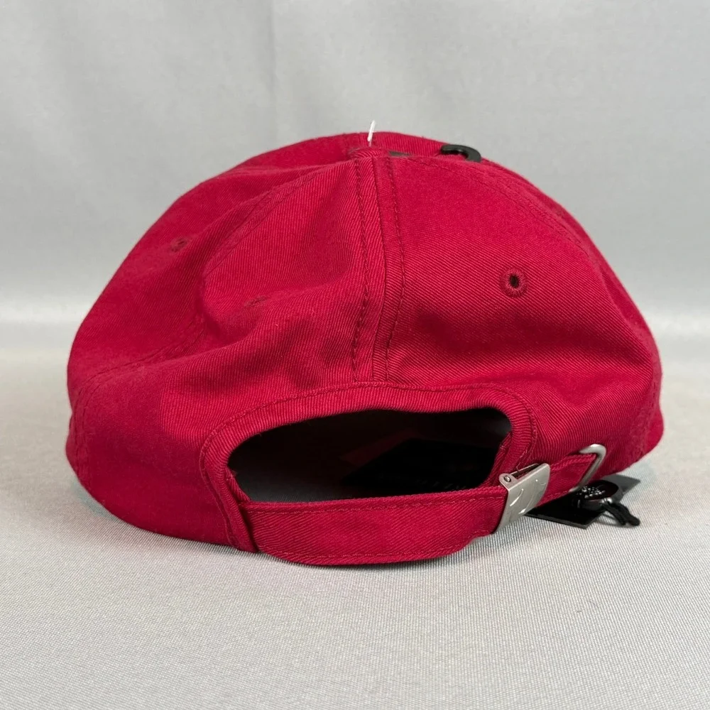 True Religion Adjustable Hat Mens Red Logo Spellout Cotton TR2567 $58 New NWT